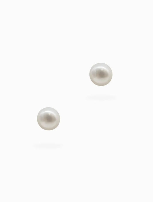 Small Pearl Stud White
