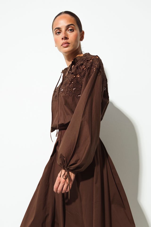 Sacher Espresso Skirt by Lounge the Label