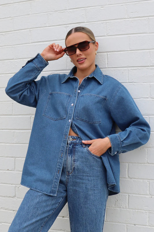 Violet Shirt - Amalfi Blue