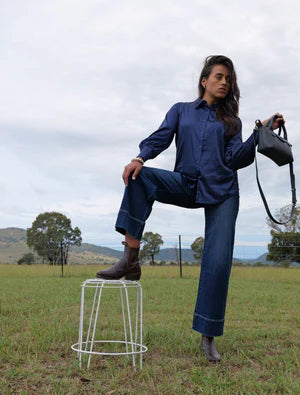 Wanda Long Leg Denim Jean Indigo