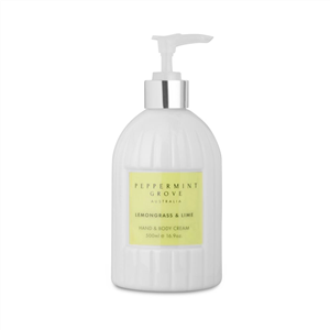 Lemongrass & Lime Hand & Body Cream by Peppermint Grove Australia