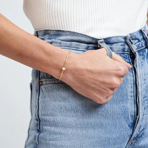 RIVER GOLD AND PEARL BRACELET