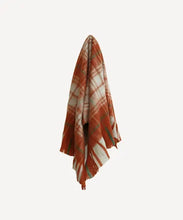 Load image into Gallery viewer, Plaid Orange Throw
