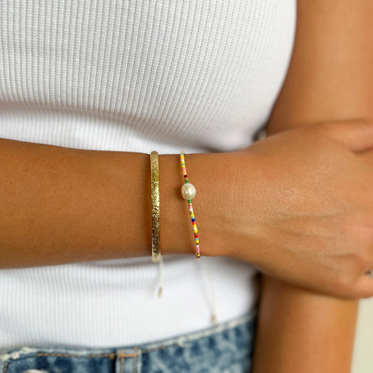 MARLEY GOLD AND PEARL BRACELET